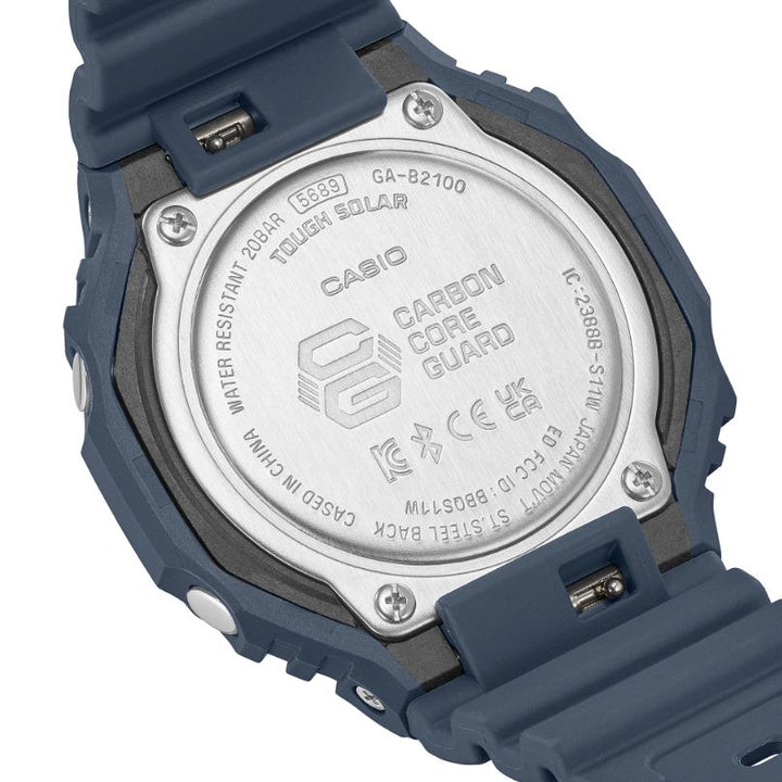 CASIO G-SHOCK GA-B2100-2ADR SOLAR ANALOG-DIGITAL BLUE WATCH