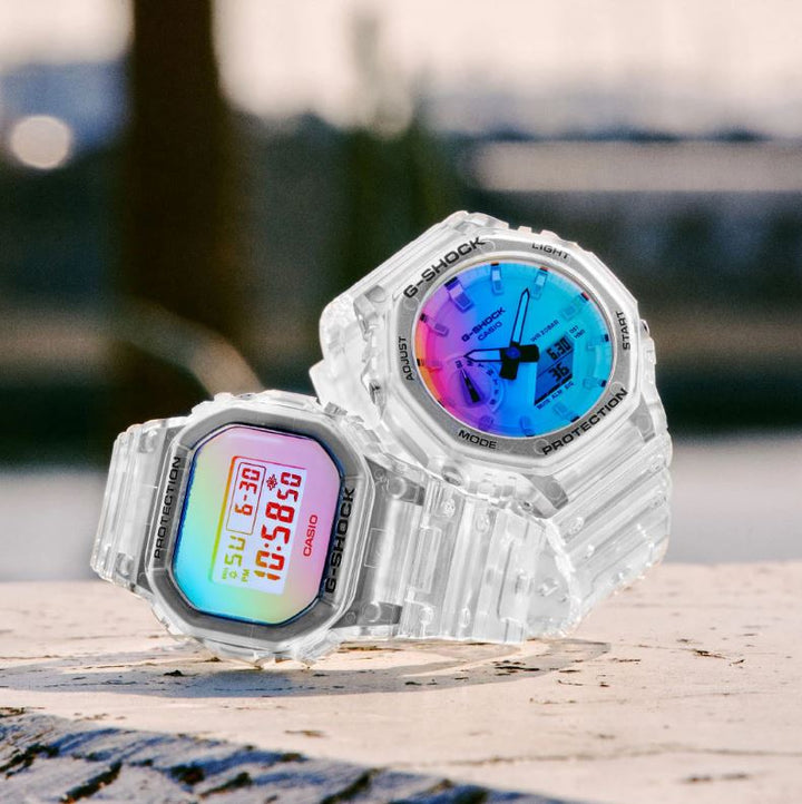 CASIO G-SHOCK GA-2100SRS-7ADR SPECIAL COLOUR MODELS TRANSPARENT WATCH