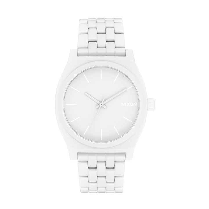NIXON QUARTZ TIME TELLER WHITE UNISEX WATCH