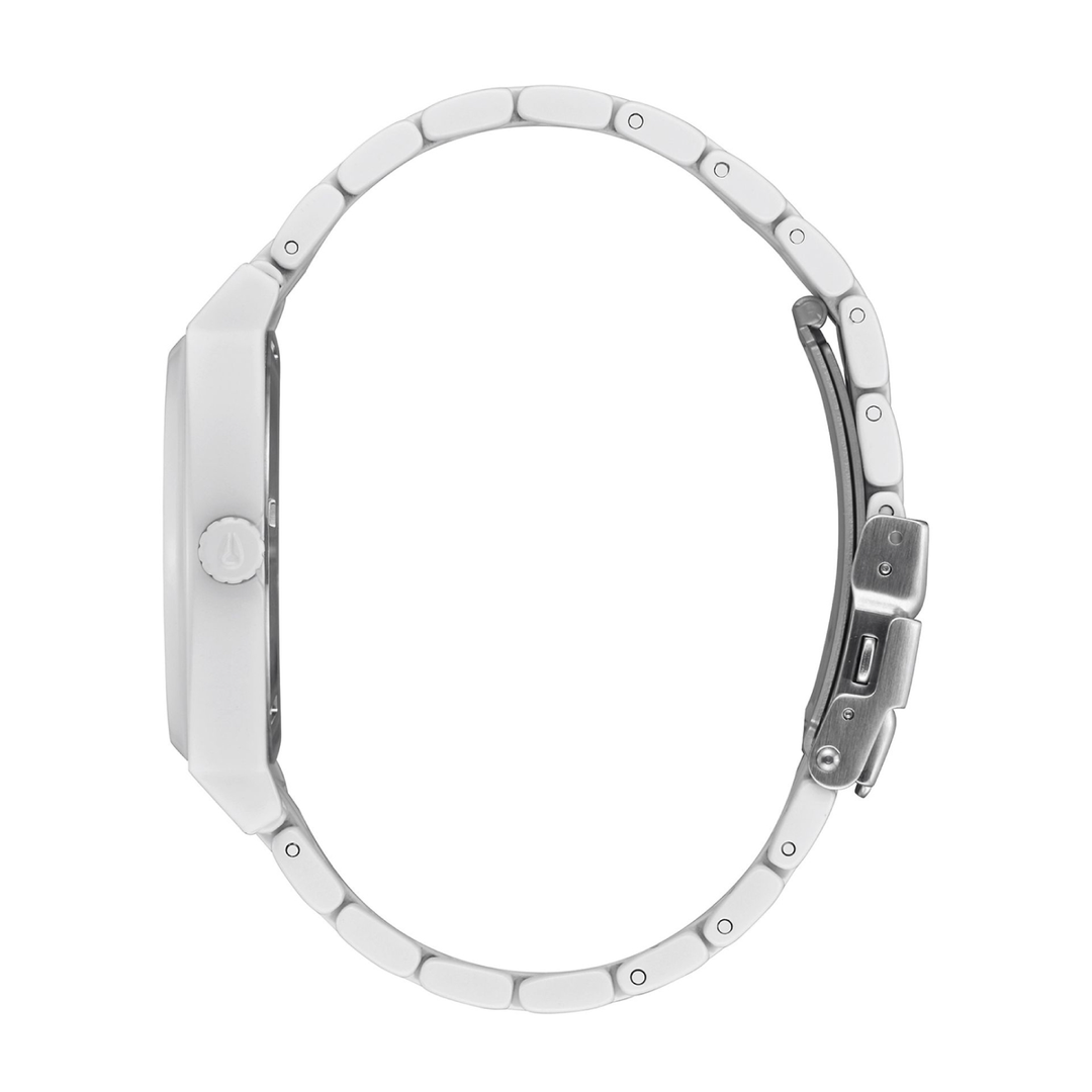 NIXON QUARTZ TIME TELLER WHITE UNISEX WATCH