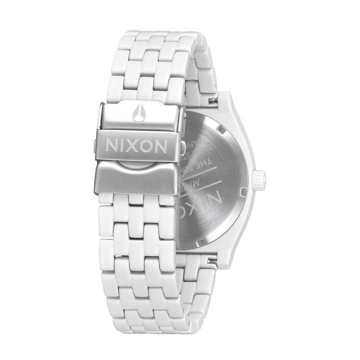 NIXON QUARTZ TIME TELLER WHITE UNISEX WATCH