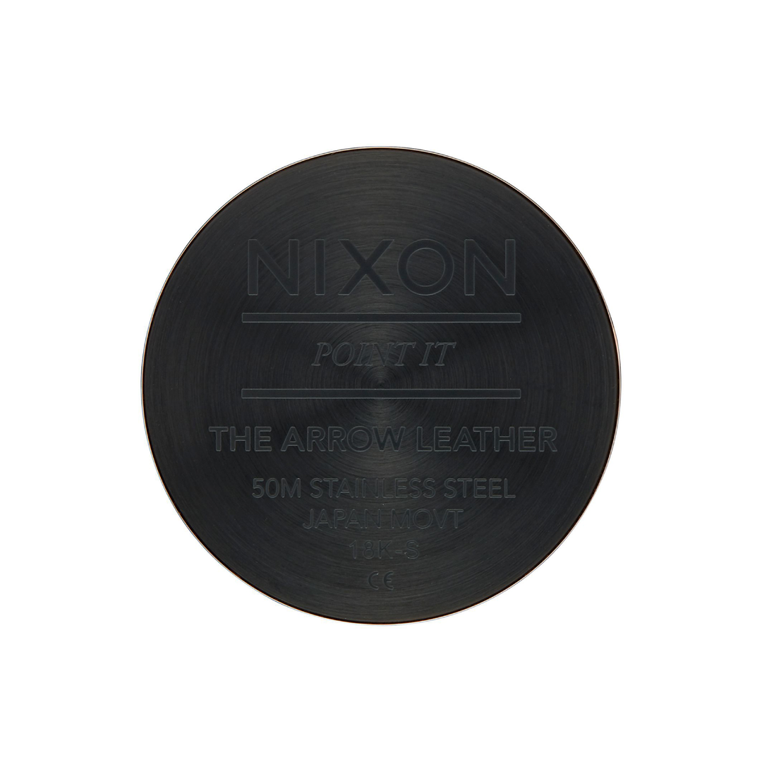 NIXON ARROW LEATHER STRAP BLACK WOMEN WATCH