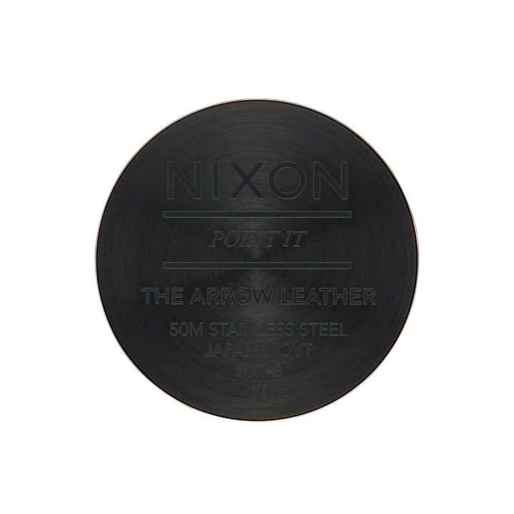 NIXON ARROW LEATHER STRAP BLACK WOMEN WATCH