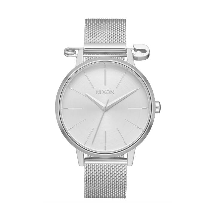 NIXON KENSINGTON QUARTZ SILVER MILANESE WOMEN WATCH