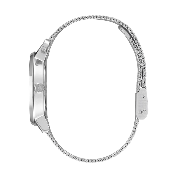 NIXON KENSINGTON QUARTZ SILVER MILANESE WOMEN WATCH