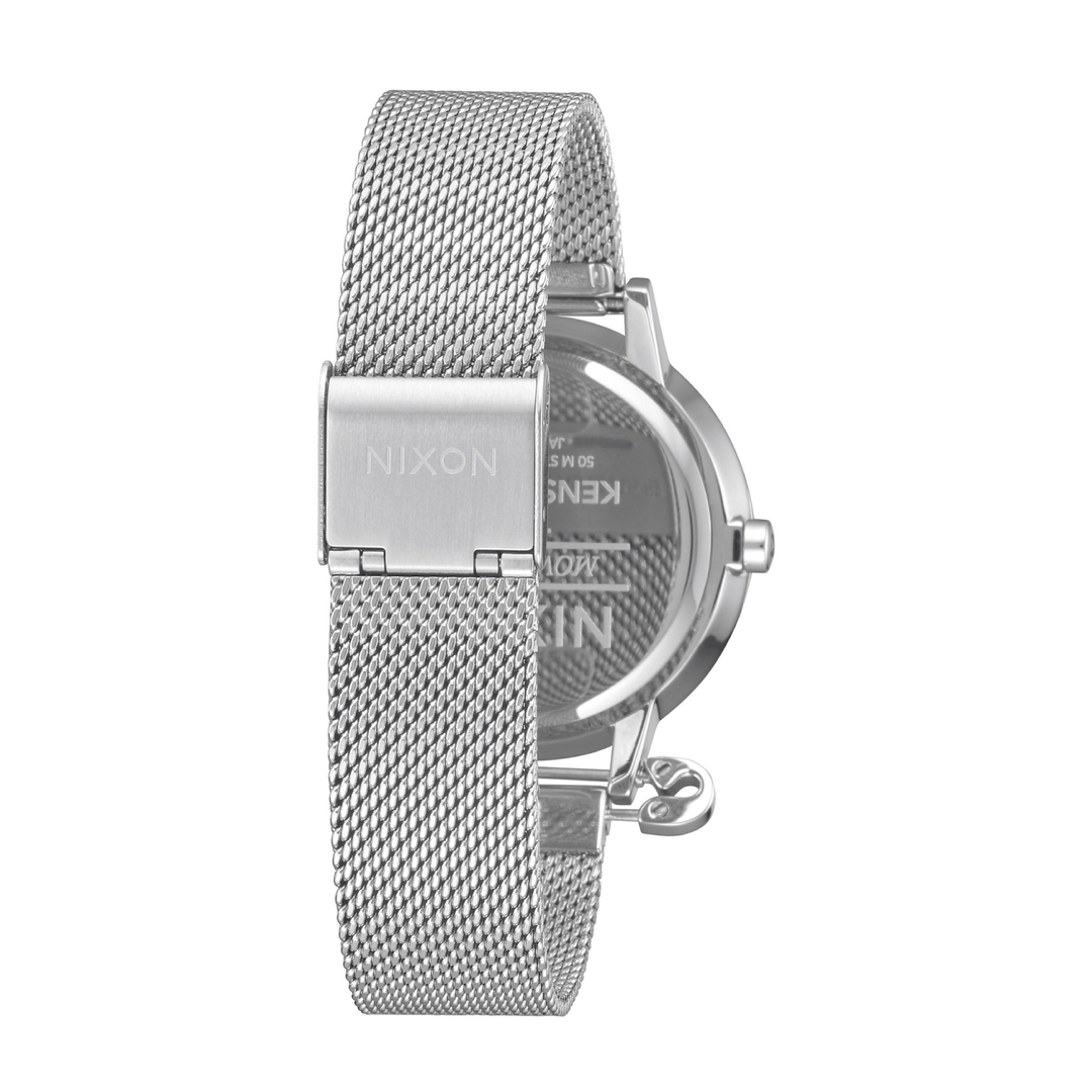 NIXON KENSINGTON QUARTZ SILVER MILANESE WOMEN WATCH