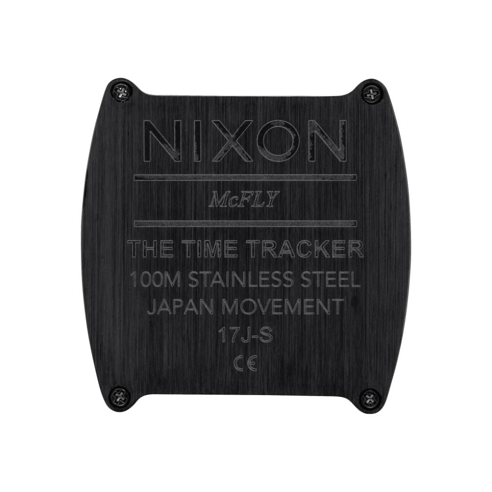 NIXON TIME TRACKER QUARTZ ANALOG BLACK WOMEN WATCH