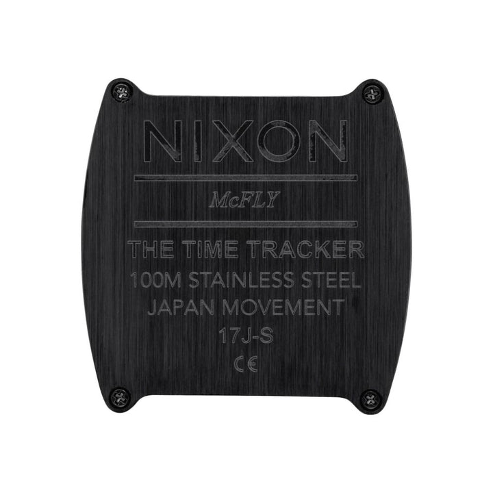 NIXON TIME TRACKER QUARTZ ANALOG BLACK WOMEN WATCH