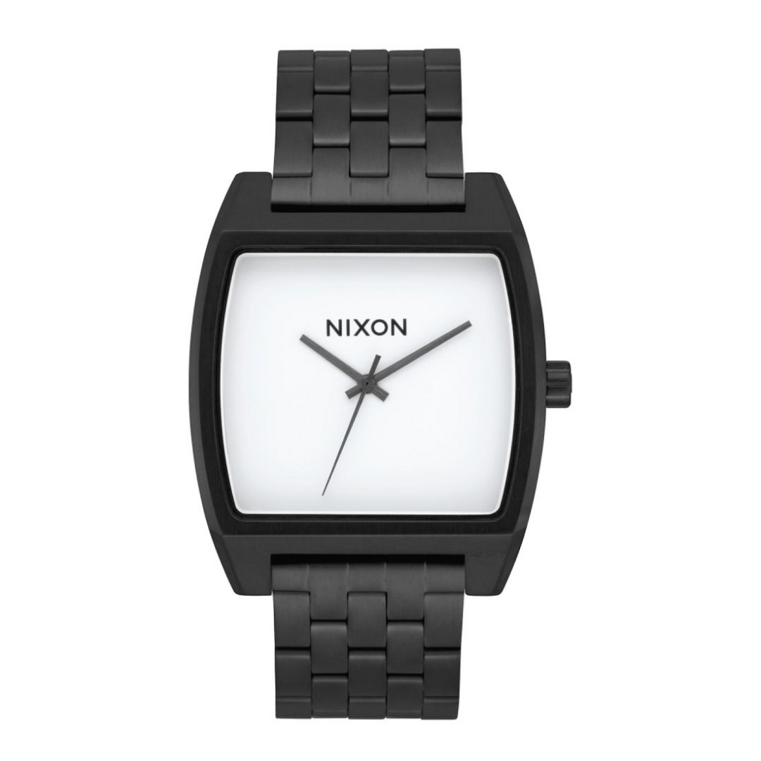 NIXON TIME TRACKER QUARTZ ANALOG BLACK WOMEN WATCH