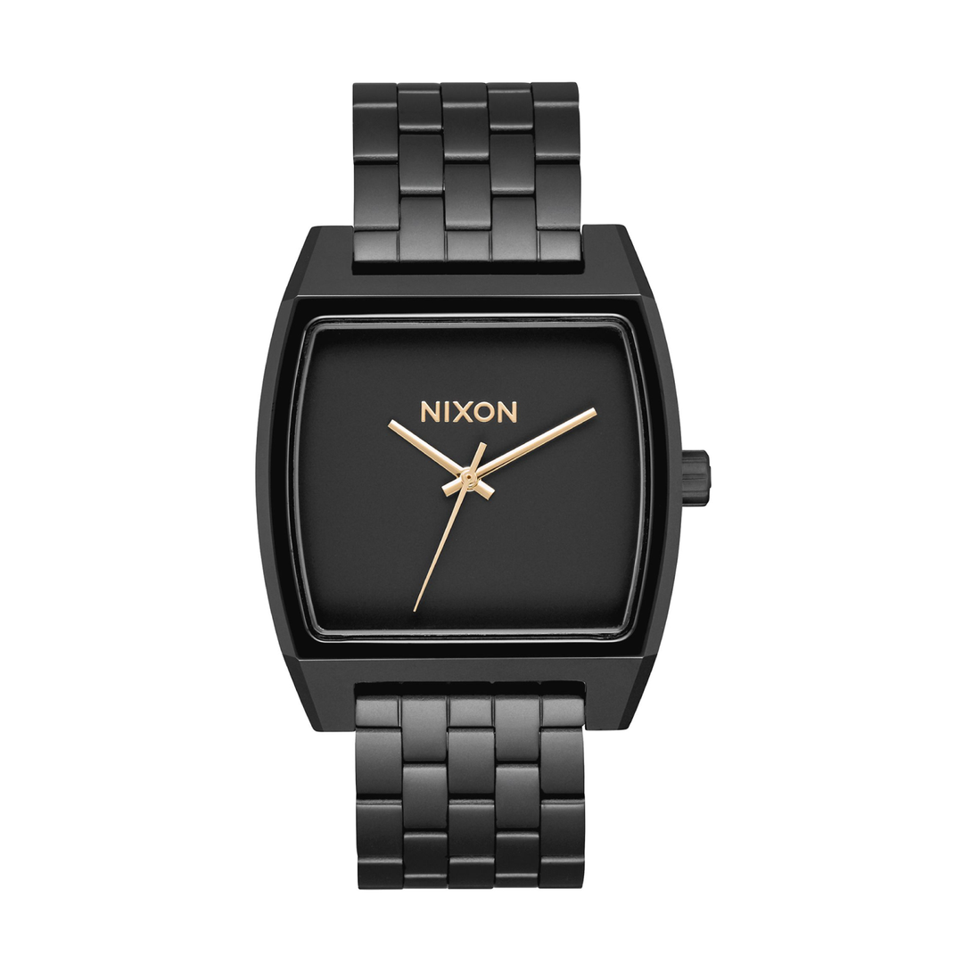 NIXON TIME TRACKER QUARTZ ANALOG BLACK WOMEN WATCH