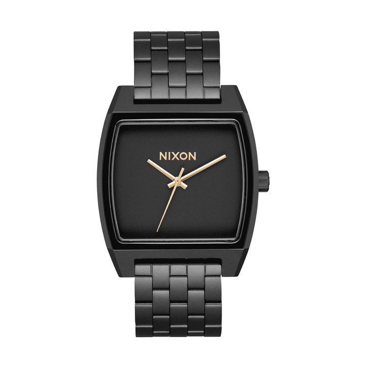 NIXON TIME TRACKER QUARTZ ANALOG BLACK WOMEN WATCH