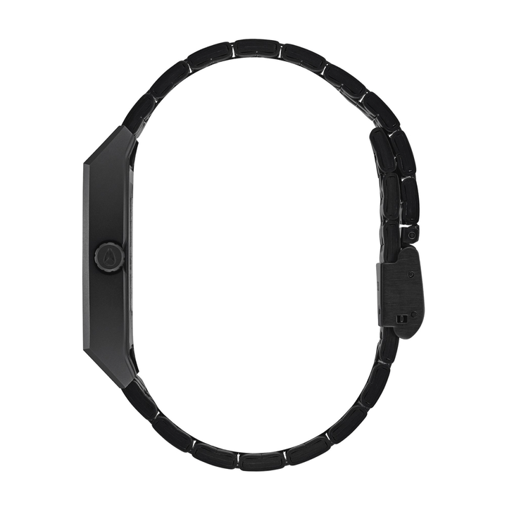 NIXON TIME TRACKER QUARTZ ANALOG BLACK WOMEN WATCH