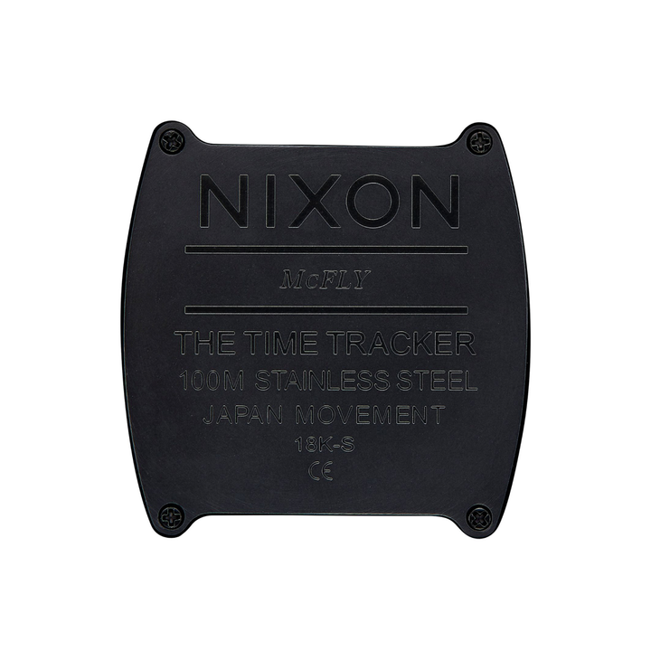 NIXON TIME TRACKER QUARTZ ANALOG BLACK WOMEN WATCH