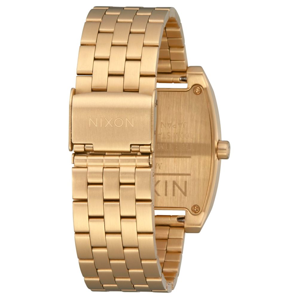NIXON TIME TRACKER QUARTZ ANALOG GOLD WOMEN WATCH