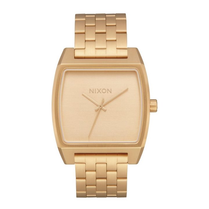 NIXON TIME TRACKER QUARTZ ANALOG GOLD WOMEN WATCH