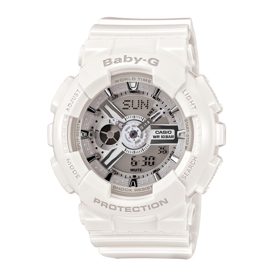 CASIO BABY-G BA-110-7A3DR ANALOG-DIGITAL WHITE WATCH