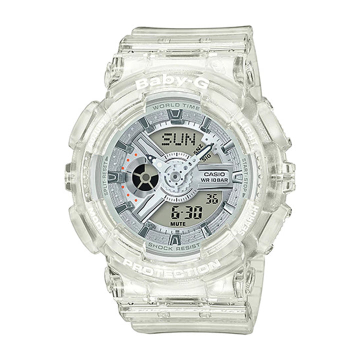 CASIO BABY-G BA-110CR-7ADR SPECIAL COLOUR MODELS WHITE WATCH