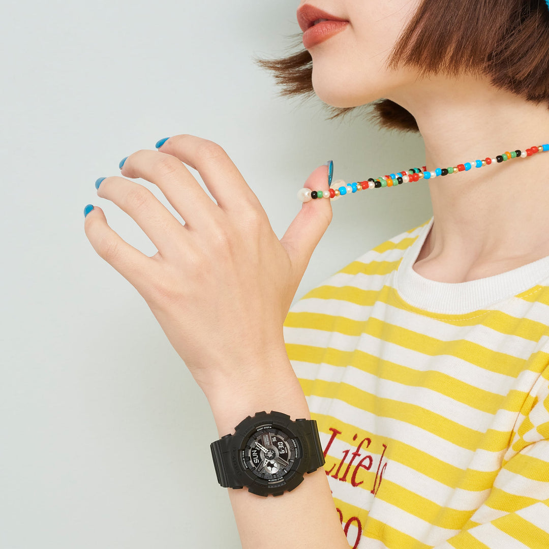 CASIO BABY-G BA-110XBC-1ADR ANALOG-DIGITAL BLACK WATCH