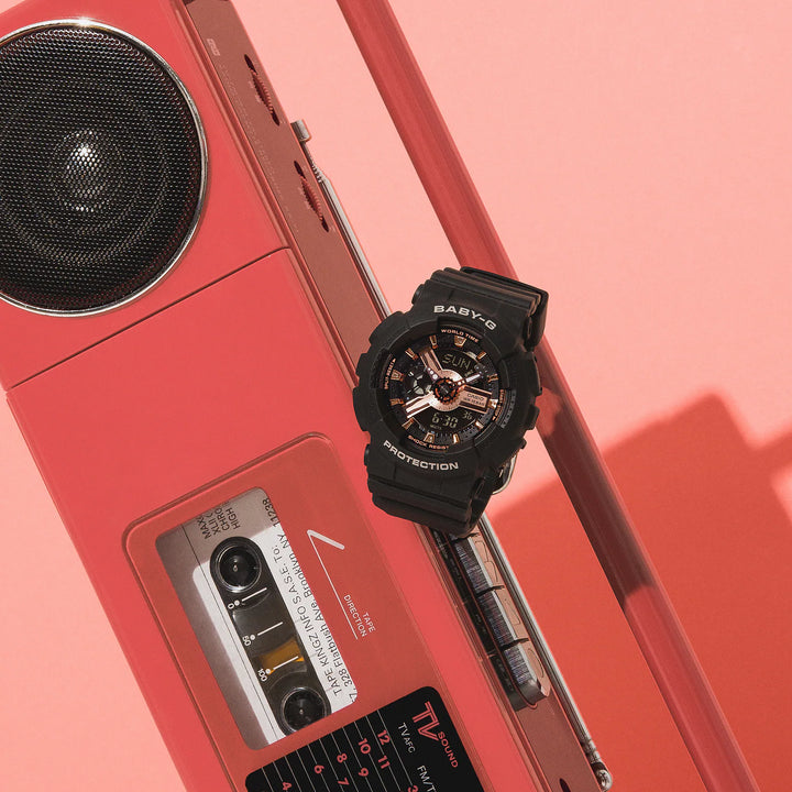 CASIO BABY-G BA-110XRG-1ADR ANALOG-DIGITAL BLACK WATCH
