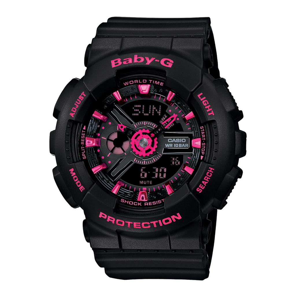 Casio baby g black 2025 and pink