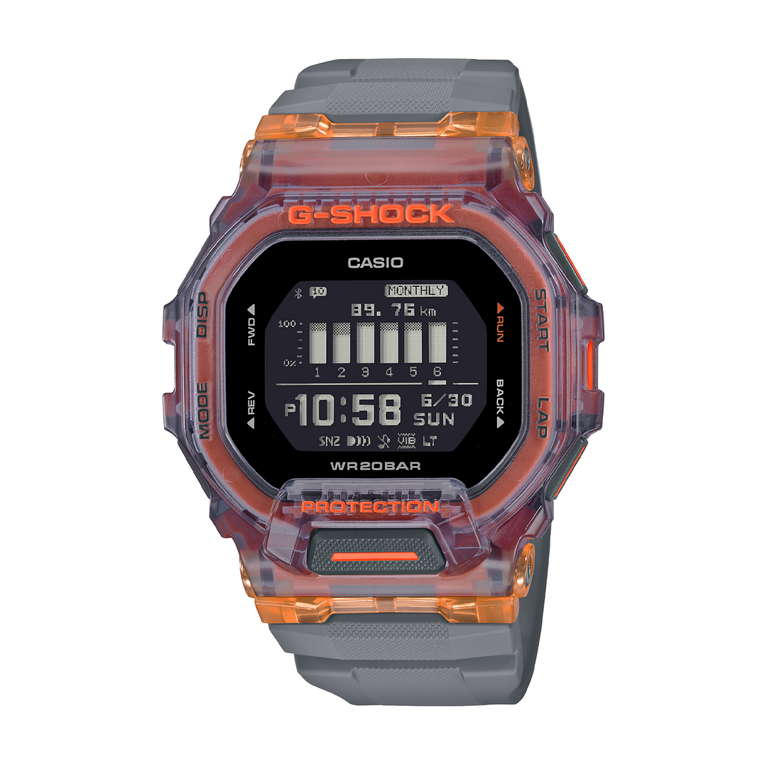 Casio G-Shock Sports GBD-200SM-1A5DR Digital Special Colour Models Orange Watch