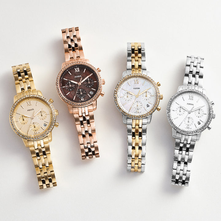 FOSSIL ES5218 NEUTRA QUARTZ CHRONOGRAPH WOMEN WATCH