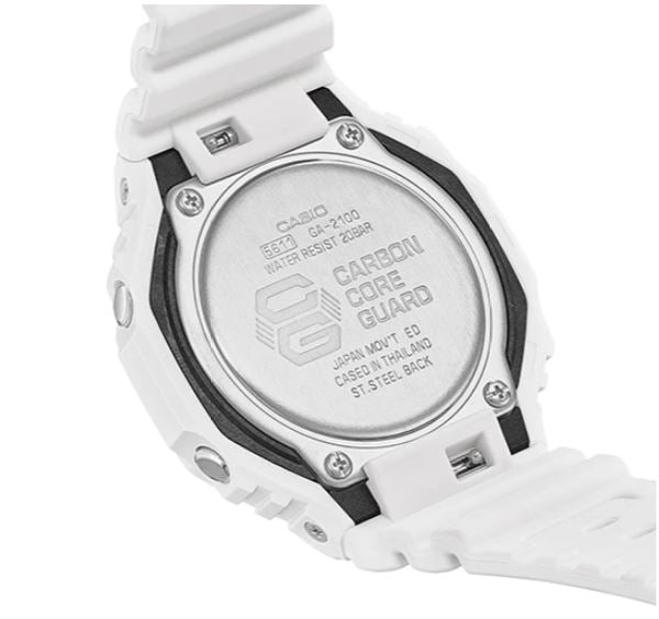 CASIO G-SHOCK GA-2100-7ADR STANDARD ANALOG-DIGITAL WHITE WATCH