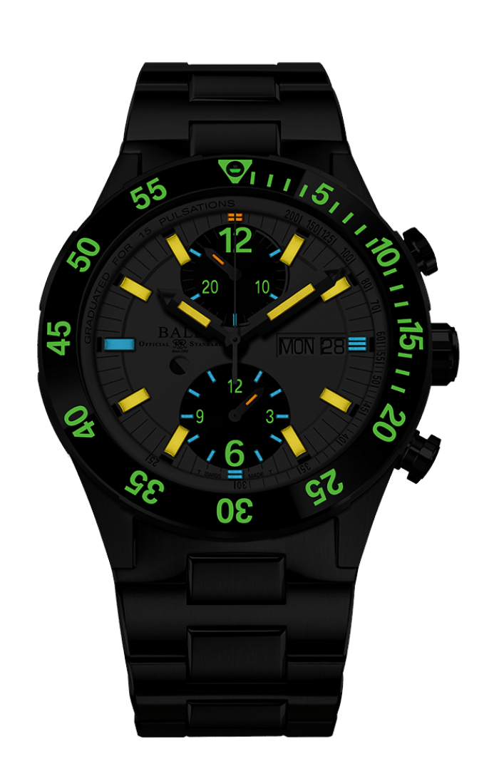 BALL ROADMASTER LIMITED EDITION DC3030C-S-WHBK RESCUE CHRONOGRAPH MEN WATCH