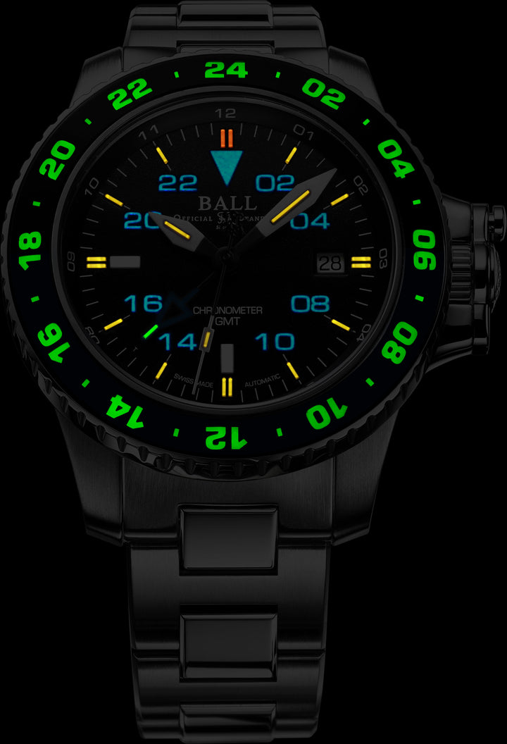 BALL ENGINEER HYDROCARBON DG2018C-S10C-BK AERO GMT II MEN WATCH