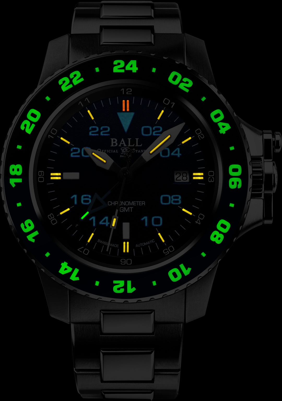 BALL ENGINEER HYDROCARBON DG2018C-S10C-BK AERO GMT II MEN WATCH