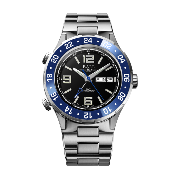 BALL ENGINEER HYDROCARBON DG3030B-S6CJ-BK ROADAMASTER MARINE GMT MEN WATCH