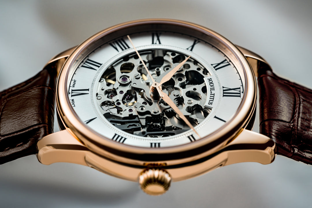 SOLVIL ET TITUS EXQUISITE W06-03234-004 3 HANDS AUTOMATIC MEN WATCH