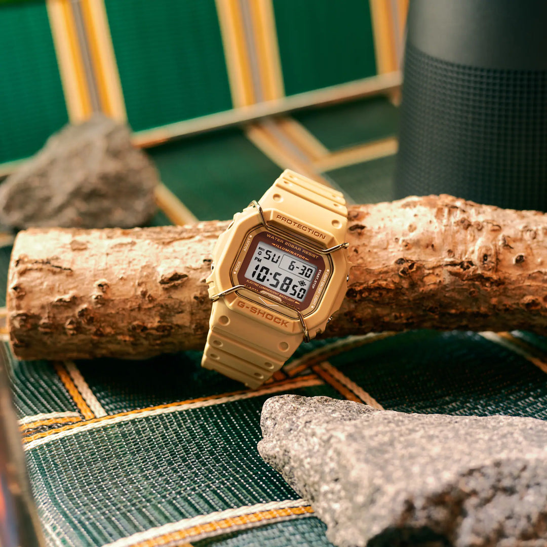 CASIO G SHOCK DW 5600PT 5DR SPECIAL COLOR MODELS YELLOW WATCH
