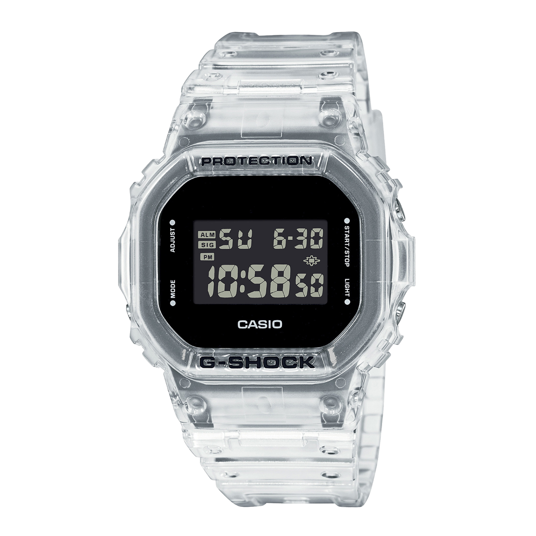 CASIO G-SHOCK DW-5600SKE-7DR SPECIAL COLOUR MODELS TRANSPARENT WATCH