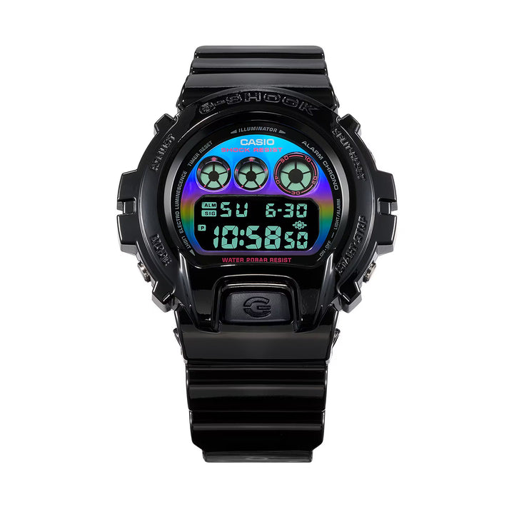 CASIO G-SHOCK DW-6900RGB-1DR VIRTUAL RAINBOW DIGITAL BLACK WATCH