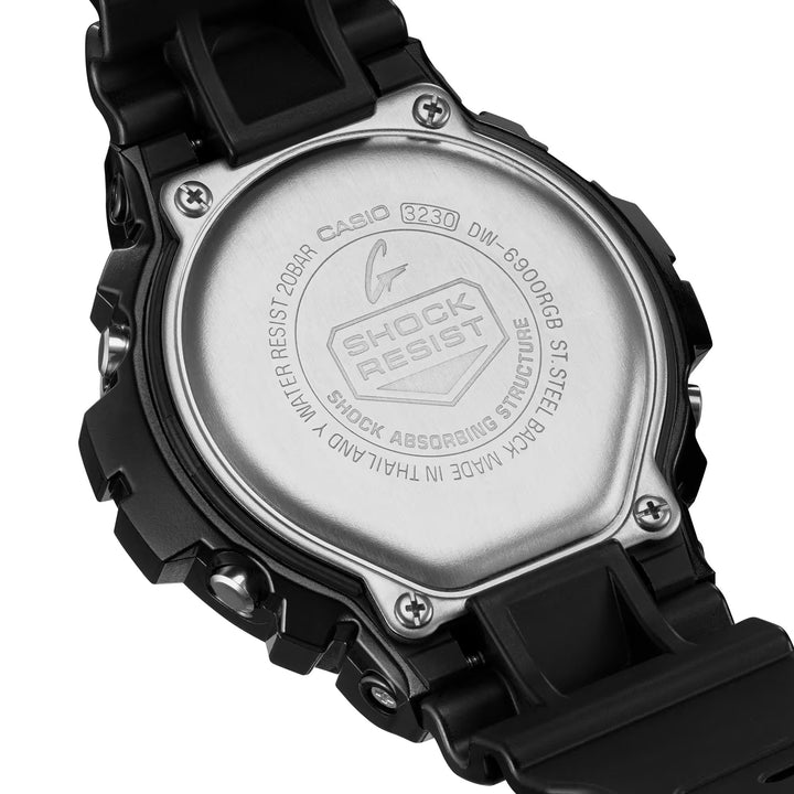 CASIO G-SHOCK DW-6900RGB-1DR VIRTUAL RAINBOW DIGITAL BLACK WATCH