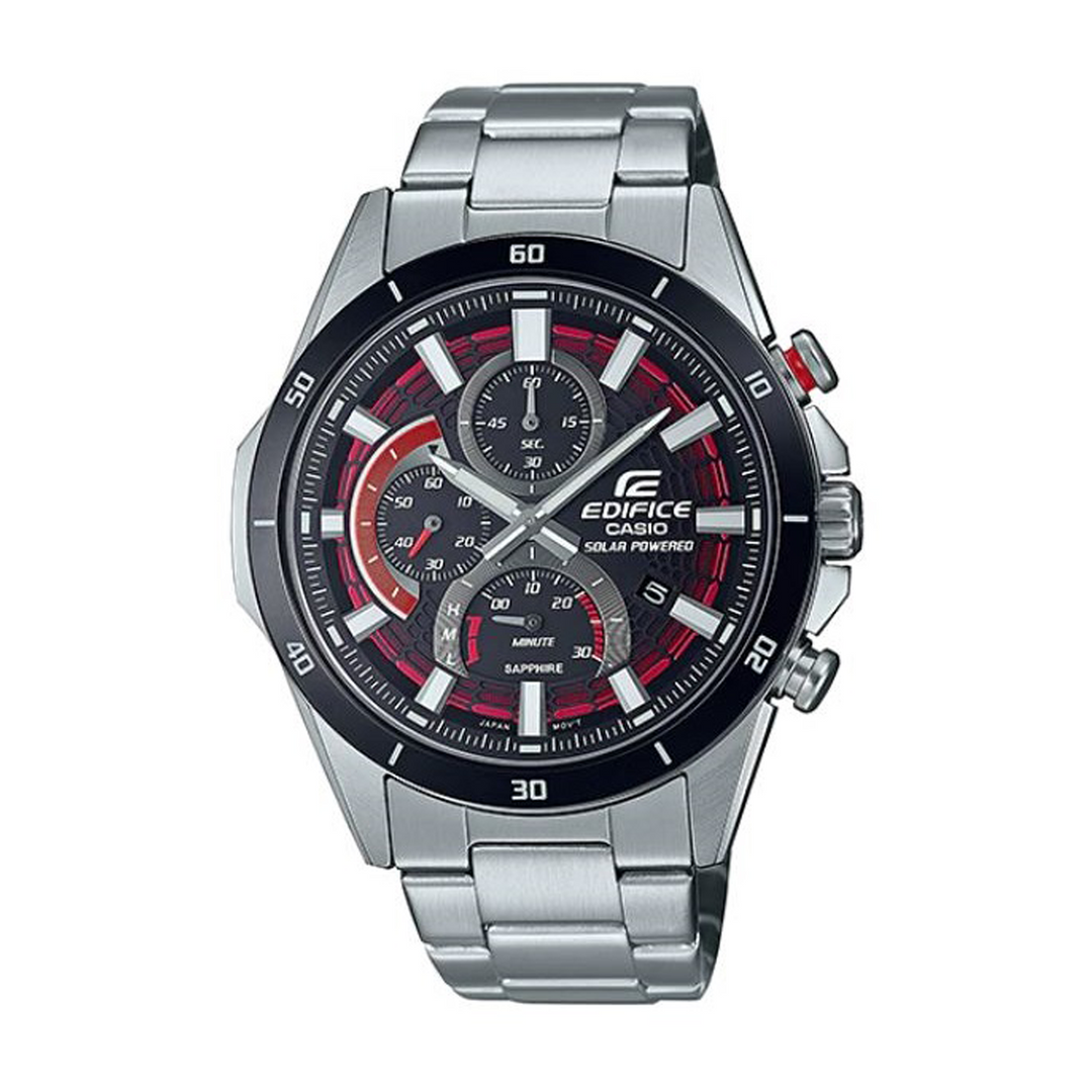 CASIO EDIFICE SLIM LINE EFS-S610DB-1AVUDF SOLAR CHRONOGRAPH MEN WATCH