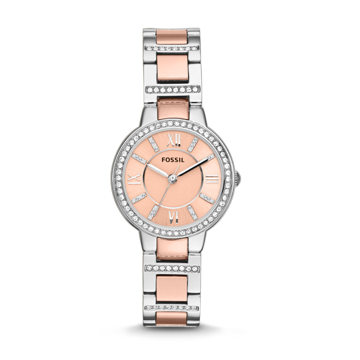 FOSSIL ES3405 VIRGINIA QUARTZ ANALOG 3 HANDS WOMEN WATCH