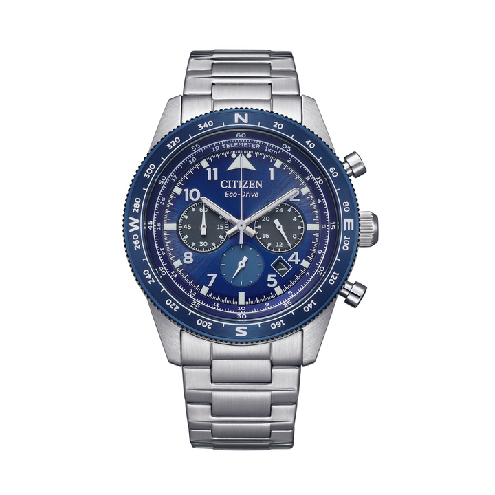 CITIZEN CA4554-84L ECO-DRIVE CHRONOGRAPH MEN WATCH