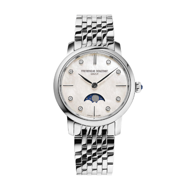 FREDERIQUE CONSTANT FC-206MPWD1S6B SLIMLINE LADIES MOONPHASE