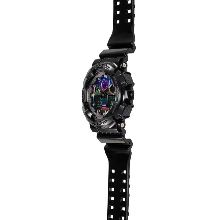 CASIO G-SHOCK GA-100RGB-1ADR VIRTUAL RAINBOW ANALOG DIGITAL BLACK WATCH