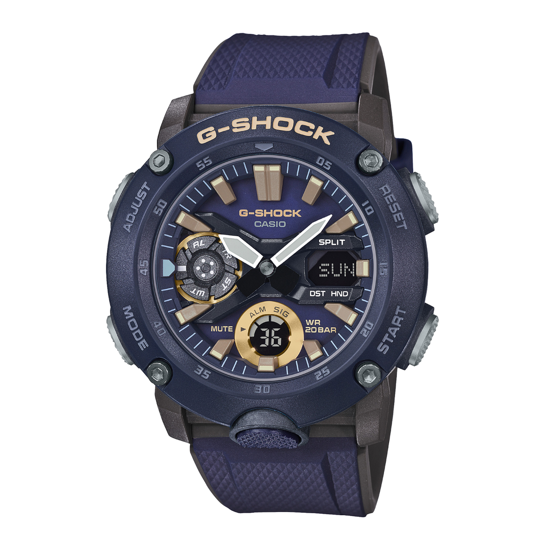 CASIO G-SHOCK GA-2000-2ADR STANDARD ANALOG-DIGITAL BLUE WATCH