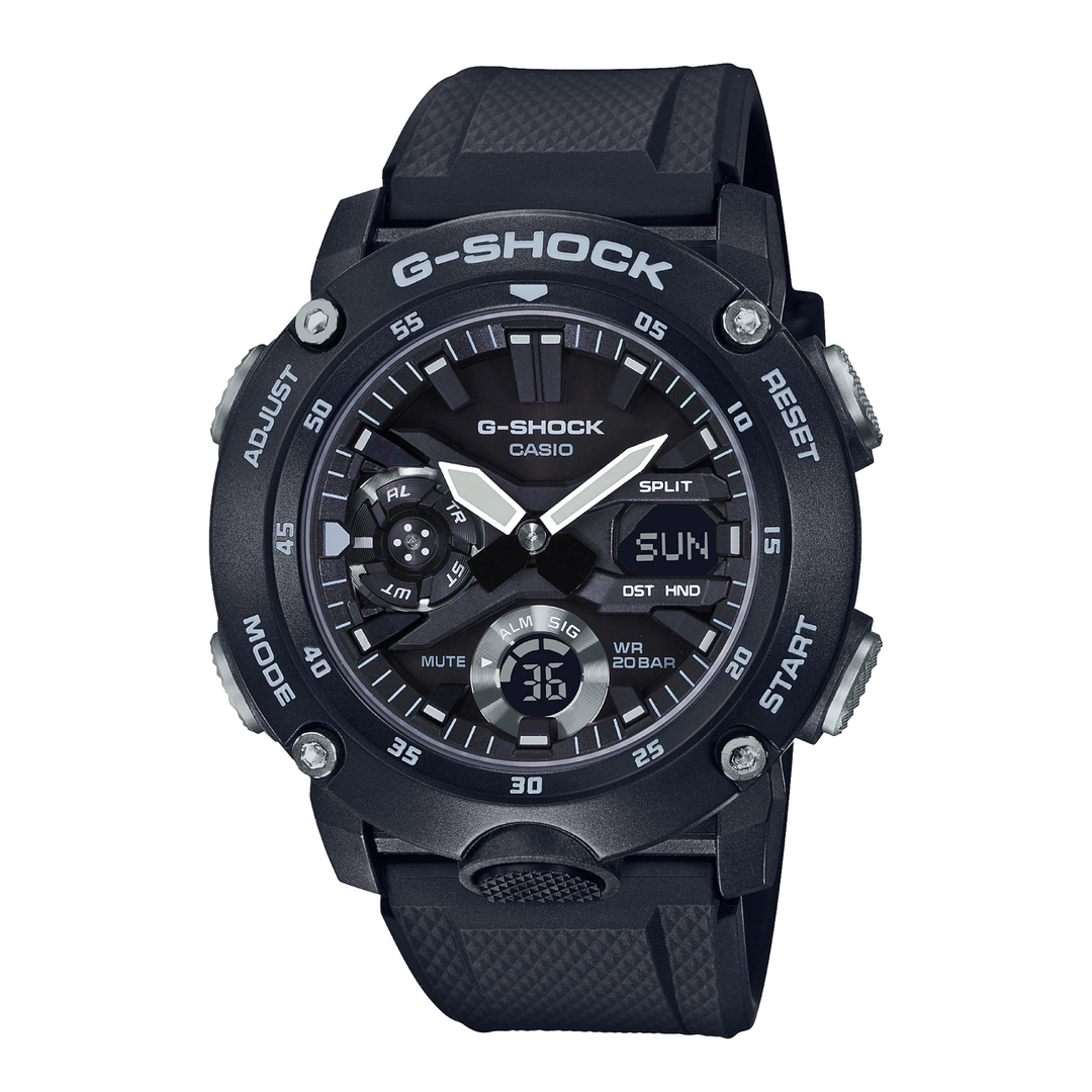 CASIO G-SHOCK GA-2000S-1ADR STANDARD ANALOG-DIGITAL BLACK WATCH