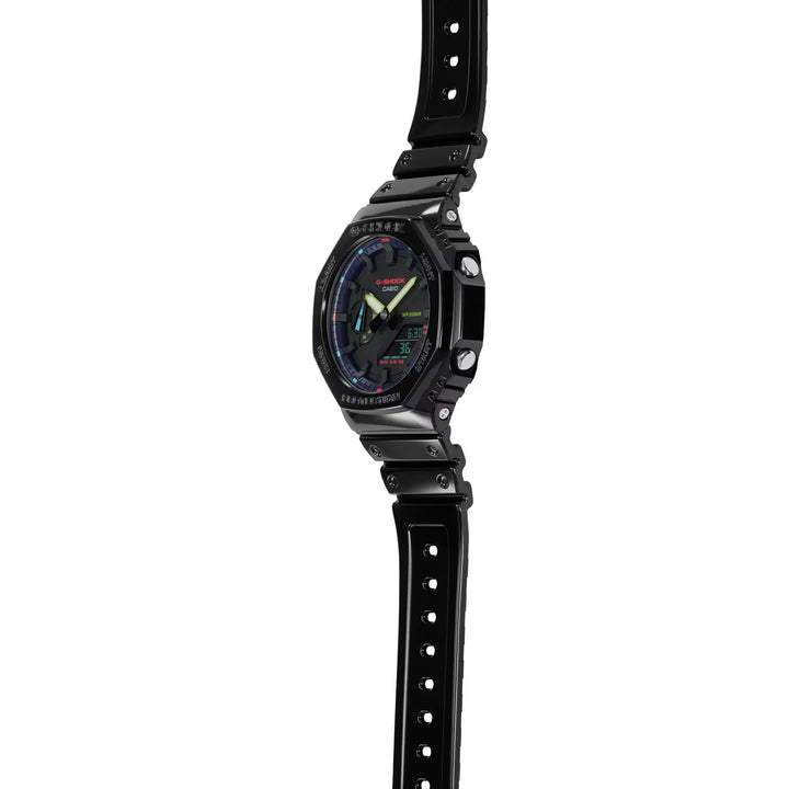 CASIO G-SHOCK GA-2100RGB-1ADR VIRTUAL RAINBOW ANALOG DIGITAL BLACK WATCH