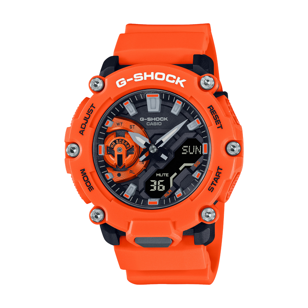 CASIO G-SHOCK GA-2200M-4ADR STANDARD ANALOG-DIGITAL ORANGE WATCH