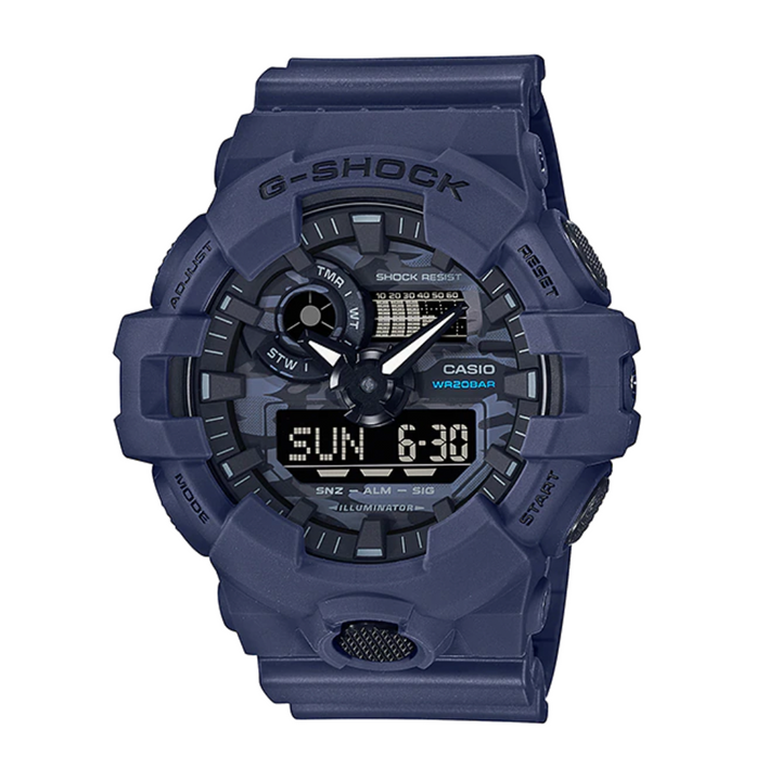 CASIO G-SHOCK GA-700CA-2ADR SPECIAL COLOUR MODELS BLUE WATCH