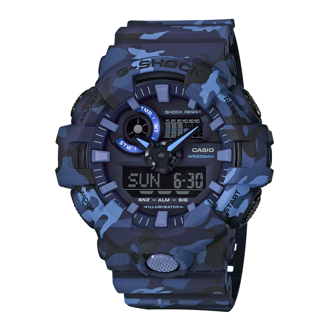 G shock camouflage best sale blue