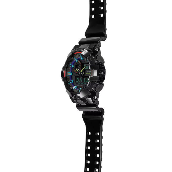 CASIO G-SHOCK GA-700RGB-1ADR VIRTUAL RAINBOW ANALOG DIGITAL BLACK WATCH