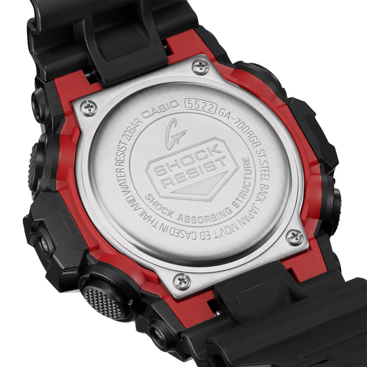 CASIO G-SHOCK GA-700RGB-1ADR VIRTUAL RAINBOW ANALOG DIGITAL BLACK WATCH