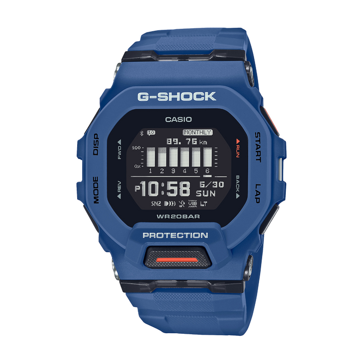 CASIO G-SHOCK SPORTS GBD-200-2DR DIGITAL BLUE WATCH